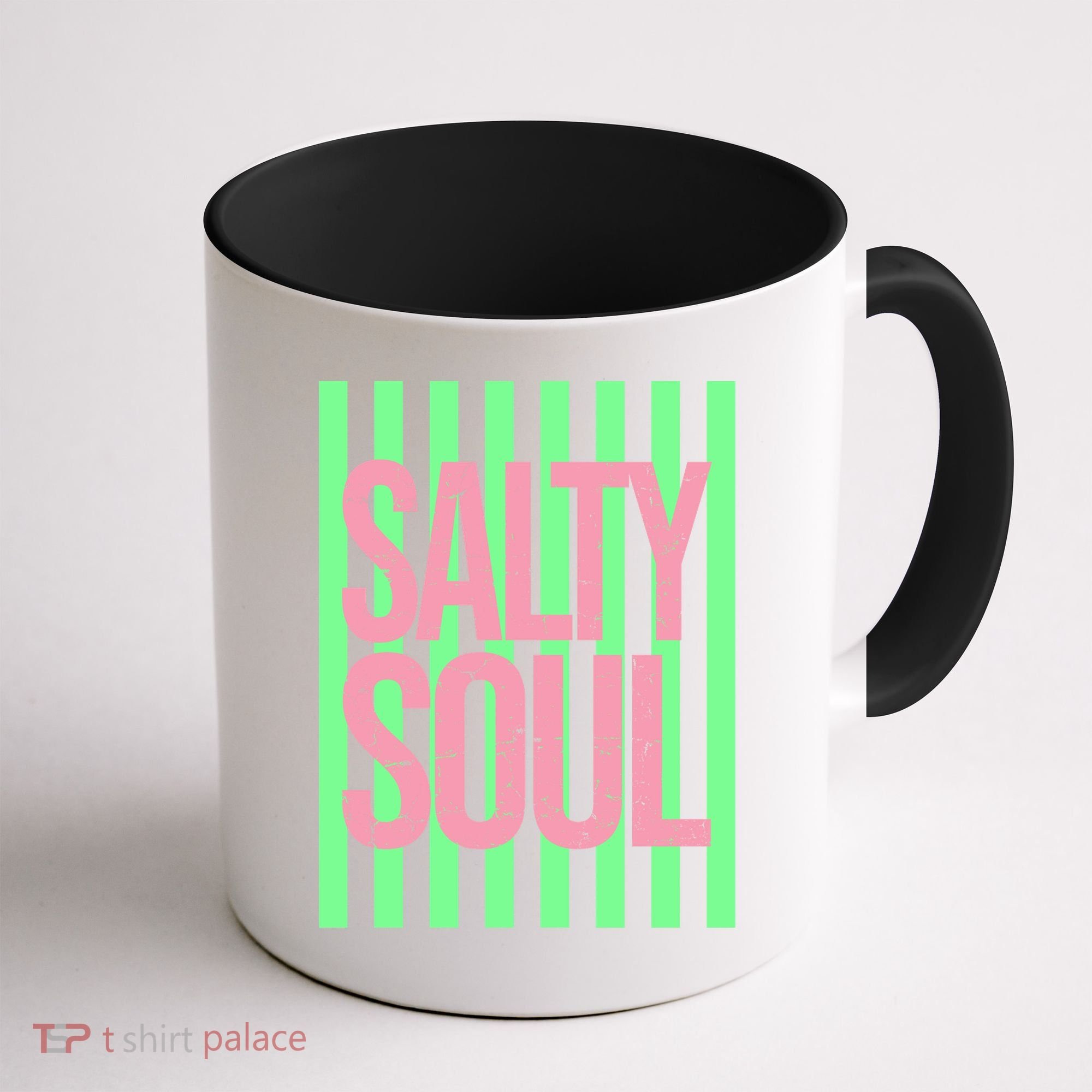 Salty Soul Retro Stripes Sunshine Coffee Mug