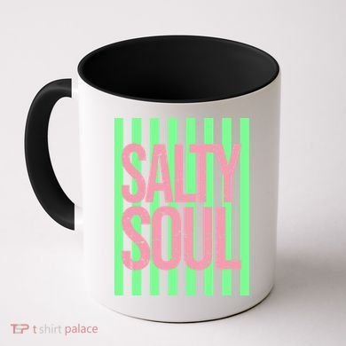 Salty Soul Retro Stripes Sunshine Coffee Mug