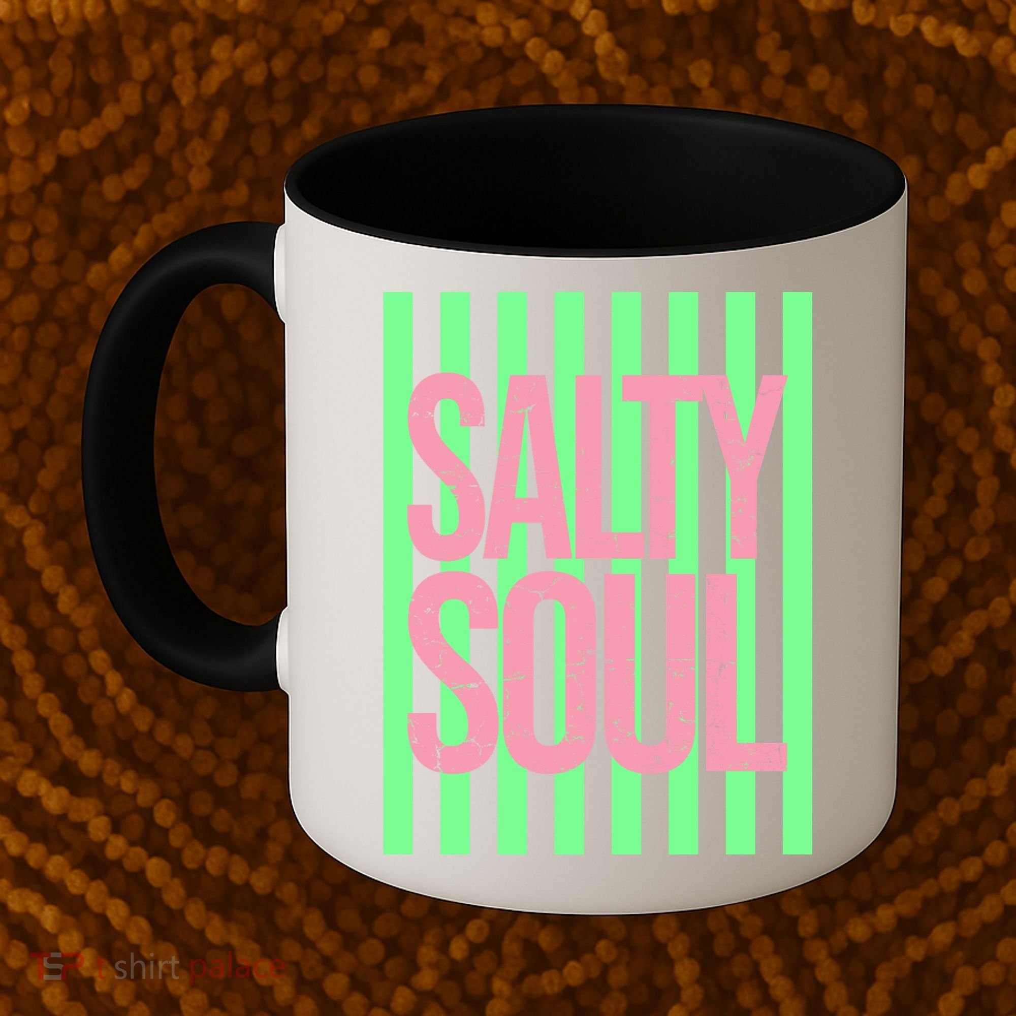 Salty Soul Retro Stripes Sunshine Coffee Mug