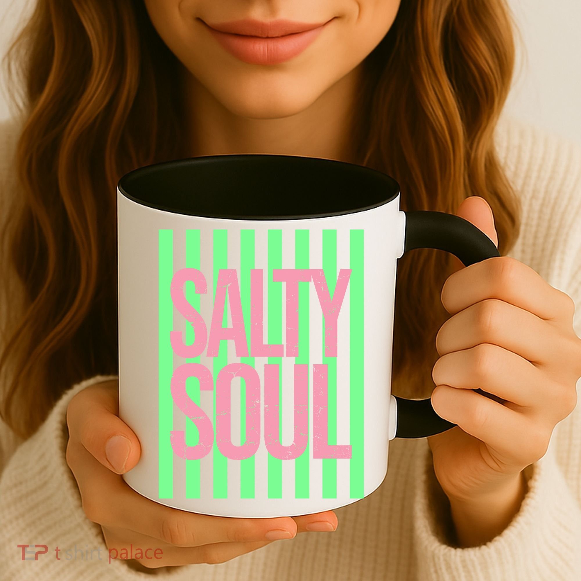 Salty Soul Retro Stripes Sunshine Coffee Mug