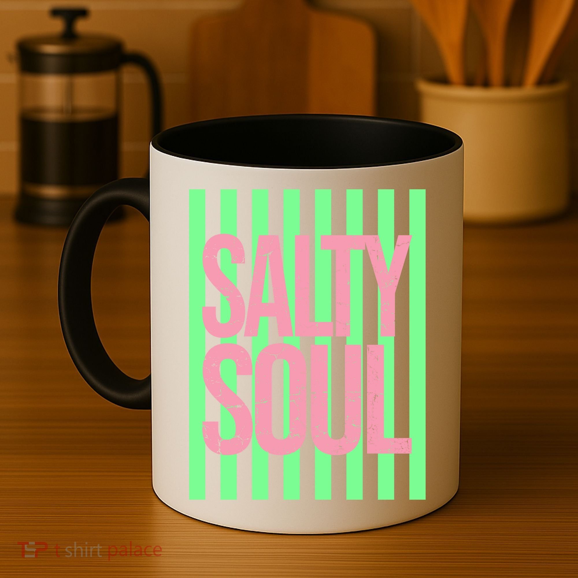 Salty Soul Retro Stripes Sunshine Coffee Mug