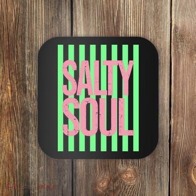 Salty Soul Retro Stripes Sunshine Coaster