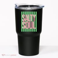 Salty Soul Retro Stripes Sunshine Tumbler thumb 0