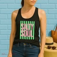 Salty Soul Retro Stripes Sunshine Women's Tank Top thumb 2