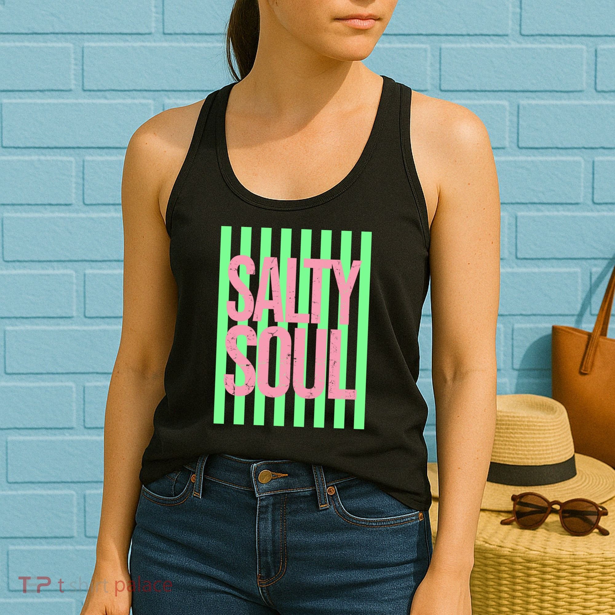 Salty Soul Retro Stripes Sunshine Women's Tank Top