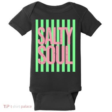 Salty Soul Retro Stripes Sunshine Baby Bodysuit