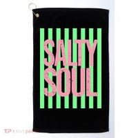 Salty Soul Retro Stripes Sunshine Golf Towel thumb 0