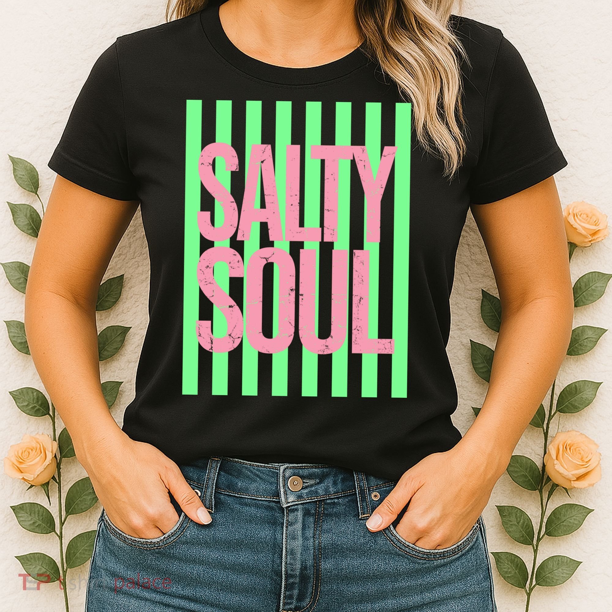 Salty Soul Retro Stripes Sunshine Women's T-Shirt