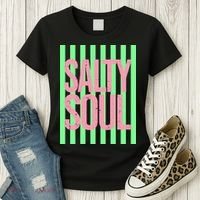 Salty Soul Retro Stripes Sunshine Women's T-Shirt thumb 3