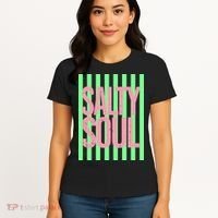 Salty Soul Retro Stripes Sunshine Women's T-Shirt thumb 4