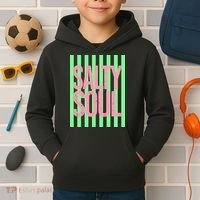 Salty Soul Retro Stripes Sunshine Kids Hoodie thumb 2