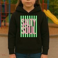 Salty Soul Retro Stripes Sunshine Kids Hoodie thumb 3