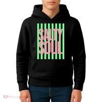 Salty Soul Retro Stripes Sunshine Kids Hoodie thumb 4