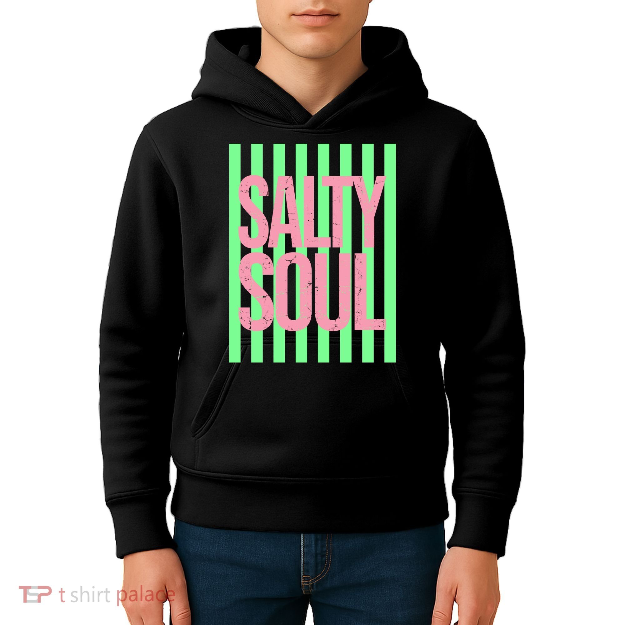 Salty Soul Retro Stripes Sunshine Kids Hoodie