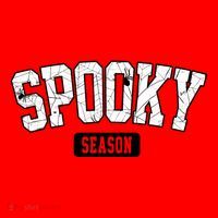 Spooky Season Retro Halloween Santa Hat thumb 1