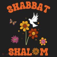 Shabbat Shalom Retro 60s 70s Groovy Hippie Flowers Peace Hat thumb 2