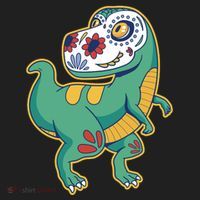 Sugar Skull Rex Cinco De Mayo Women's Sweatshirt thumb 2