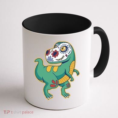 Sugar Skull Rex Cinco De Mayo Coffee Mug back
