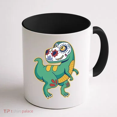 Sugar Skull Rex Cinco De Mayo Coffee Mug back