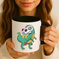 Sugar Skull Rex Cinco De Mayo Coffee Mug thumb 3