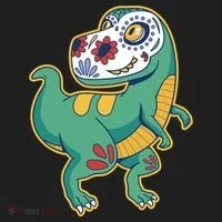 Sugar Skull Rex Cinco De Mayo Tumbler thumb 3