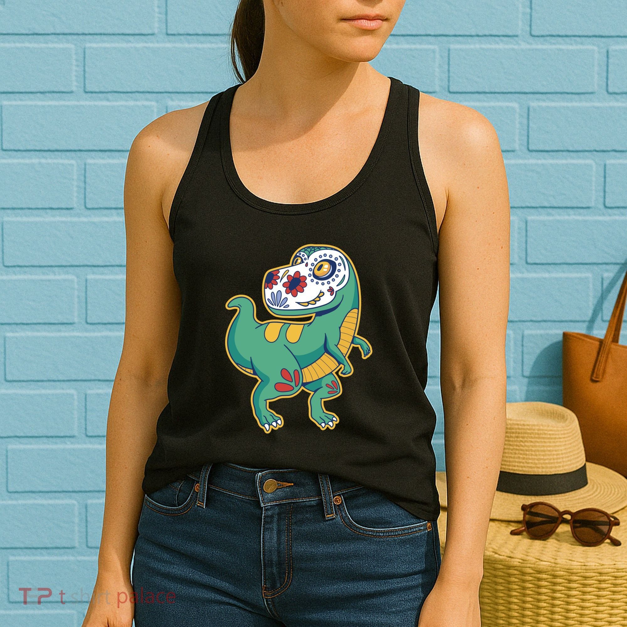 Sugar Skull Rex Cinco De Mayo Women's Tank Top