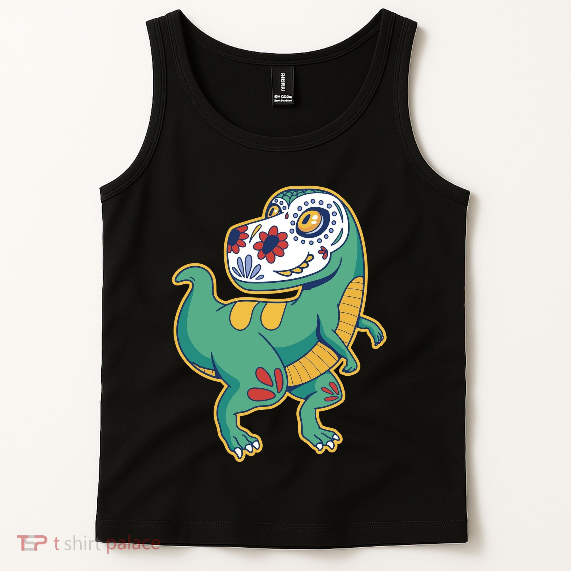 Sugar Skull Rex Cinco De Mayo Tank Top