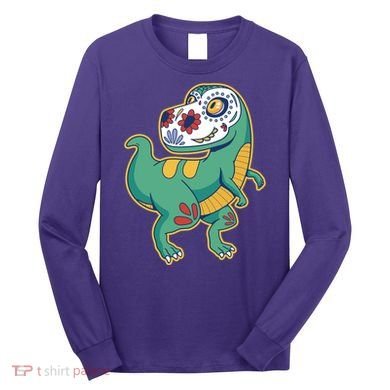 Sugar Skull Rex Cinco De Mayo Long Sleeve Shirt