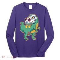 Sugar Skull Rex Cinco De Mayo Long Sleeve Shirt thumb 0
