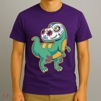 Sugar Skull Rex Cinco De Mayo T-Shirt thumb 3