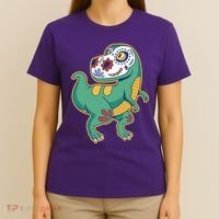 Sugar Skull Rex Cinco De Mayo T-Shirt thumb 4