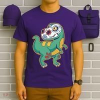 Sugar Skull Rex Cinco De Mayo T-Shirt thumb 6