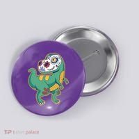 Sugar Skull Rex Cinco De Mayo Button thumb 0