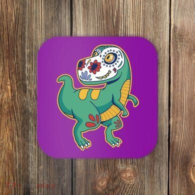 Sugar Skull Rex Cinco De Mayo Coaster