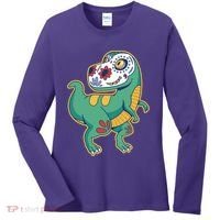 Sugar Skull Rex Cinco De Mayo Women's Long Sleeve Shirt thumb 0