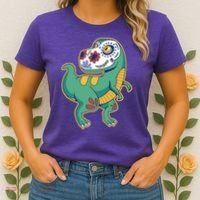 Sugar Skull Rex Cinco De Mayo Women's T-Shirt thumb 2