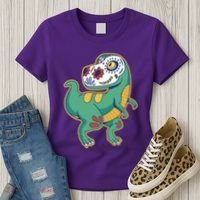 Sugar Skull Rex Cinco De Mayo Women's T-Shirt thumb 3