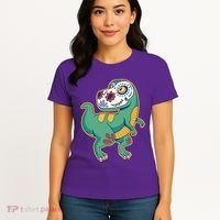 Sugar Skull Rex Cinco De Mayo Women's T-Shirt thumb 4
