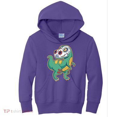 Sugar Skull Rex Cinco De Mayo Kids Hoodie