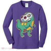 Sugar Skull Rex Cinco De Mayo Kids Long Sleeve Shirt thumb 0