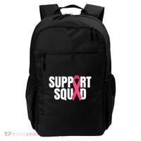 Support Squad Ribbon Breast Cancer Awareness Cool Gift Backpack thumb 0