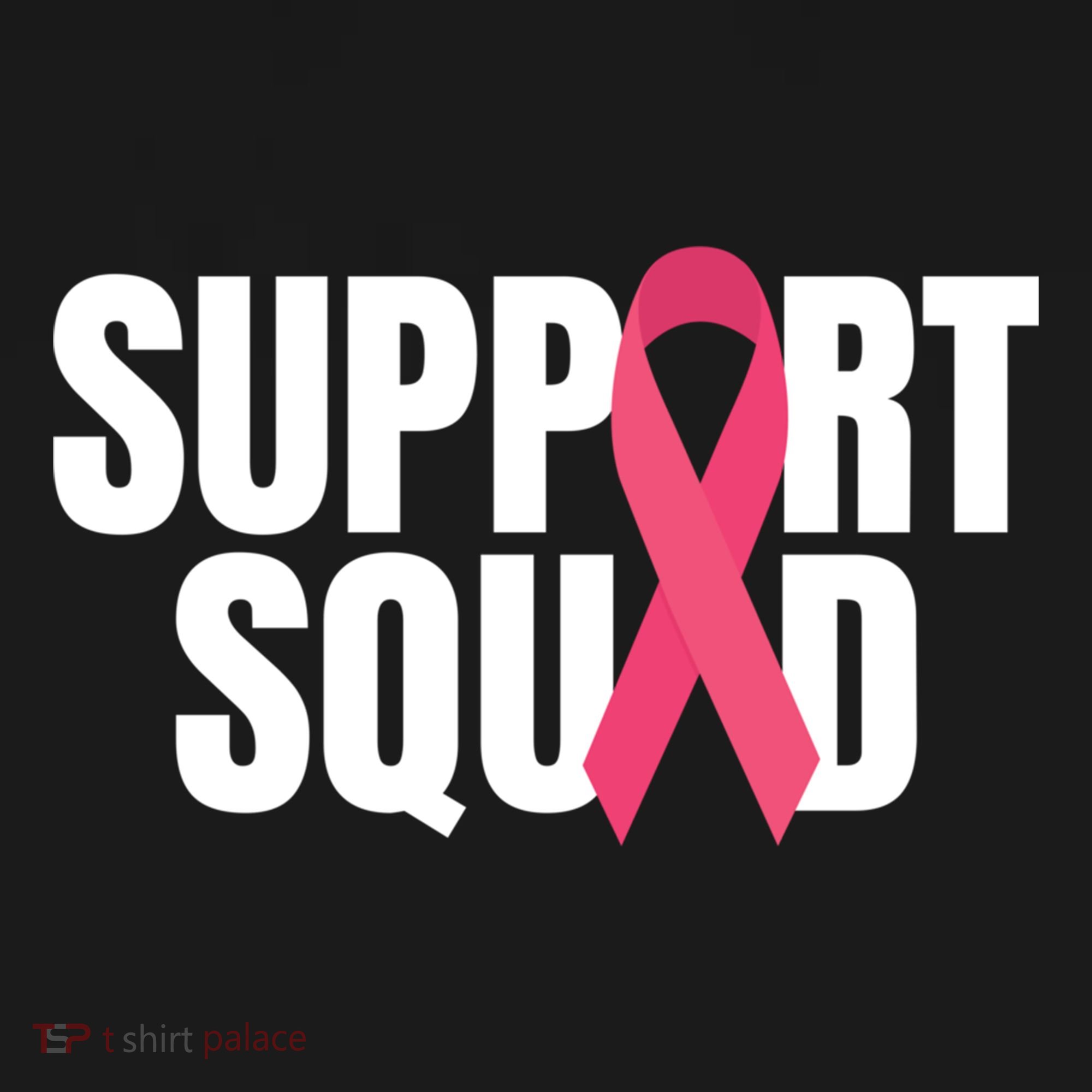 Support Squad Ribbon Breast Cancer Awareness Cool Gift Backpack