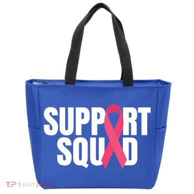 Support Squad Ribbon Breast Cancer Awareness Cool Gift Tote Bag