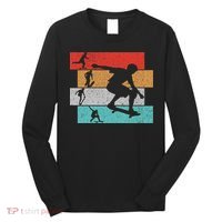 Skater Skateboarder Retro Skateboard Long Sleeve Shirt thumb 0