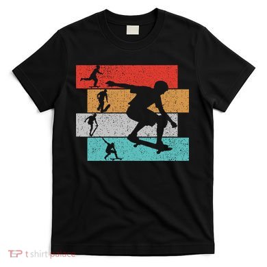 Skater Skateboarder Retro Skateboard T-Shirt