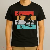 Skater Skateboarder Retro Skateboard T-Shirt thumb 3