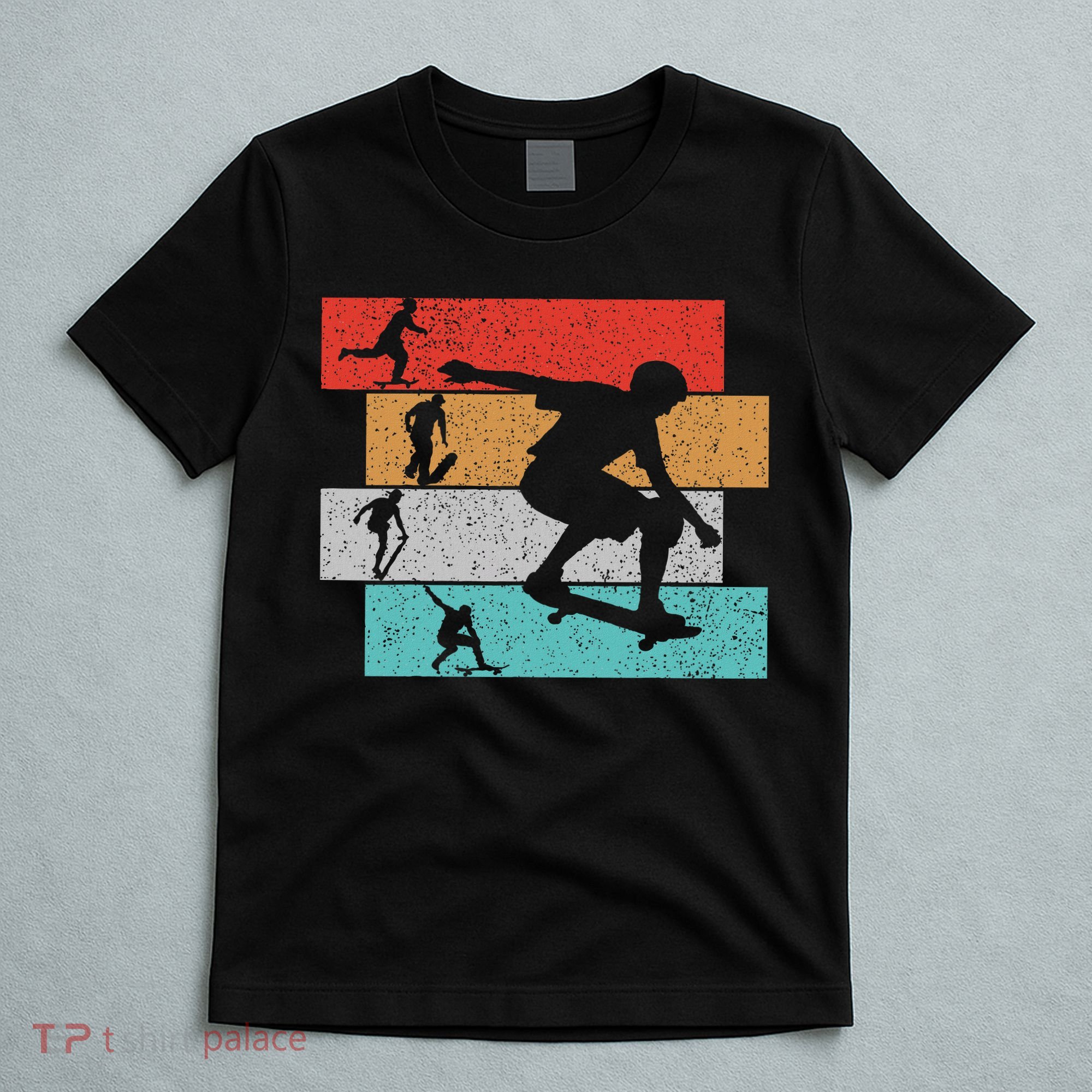 Skater Skateboarder Retro Skateboard T-Shirt
