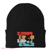 Skater Skateboarder Retro Skateboard Beanie thumb 0