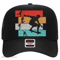 Skater Skateboarder Retro Skateboard Hat thumb 0