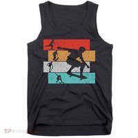 Skater Skateboarder Retro Skateboard Tank Top thumb 0